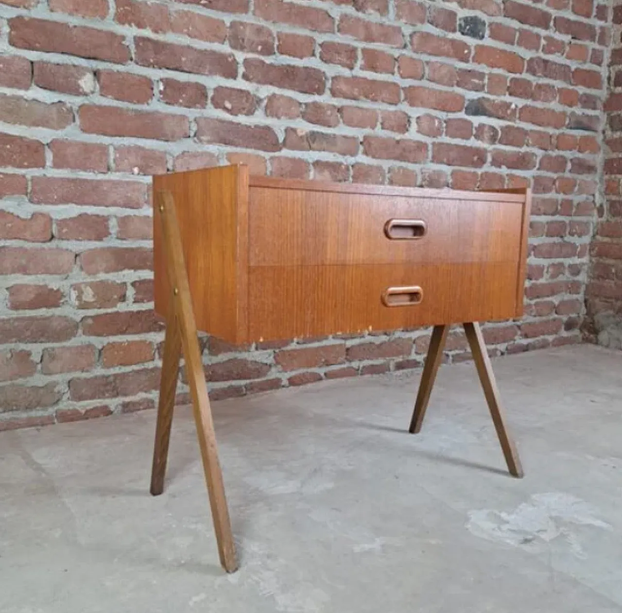 Comodino con cassetto, anni '70 3