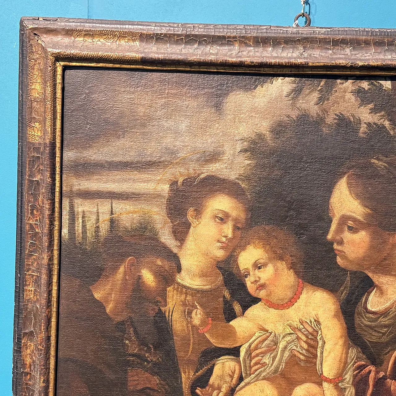 Sacred conversation, oil on canvas, 16th century 4