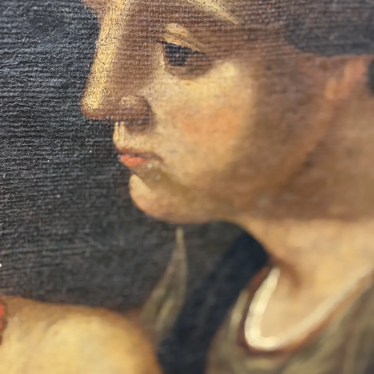 Sacred conversation, oil on canvas, 16th century 9