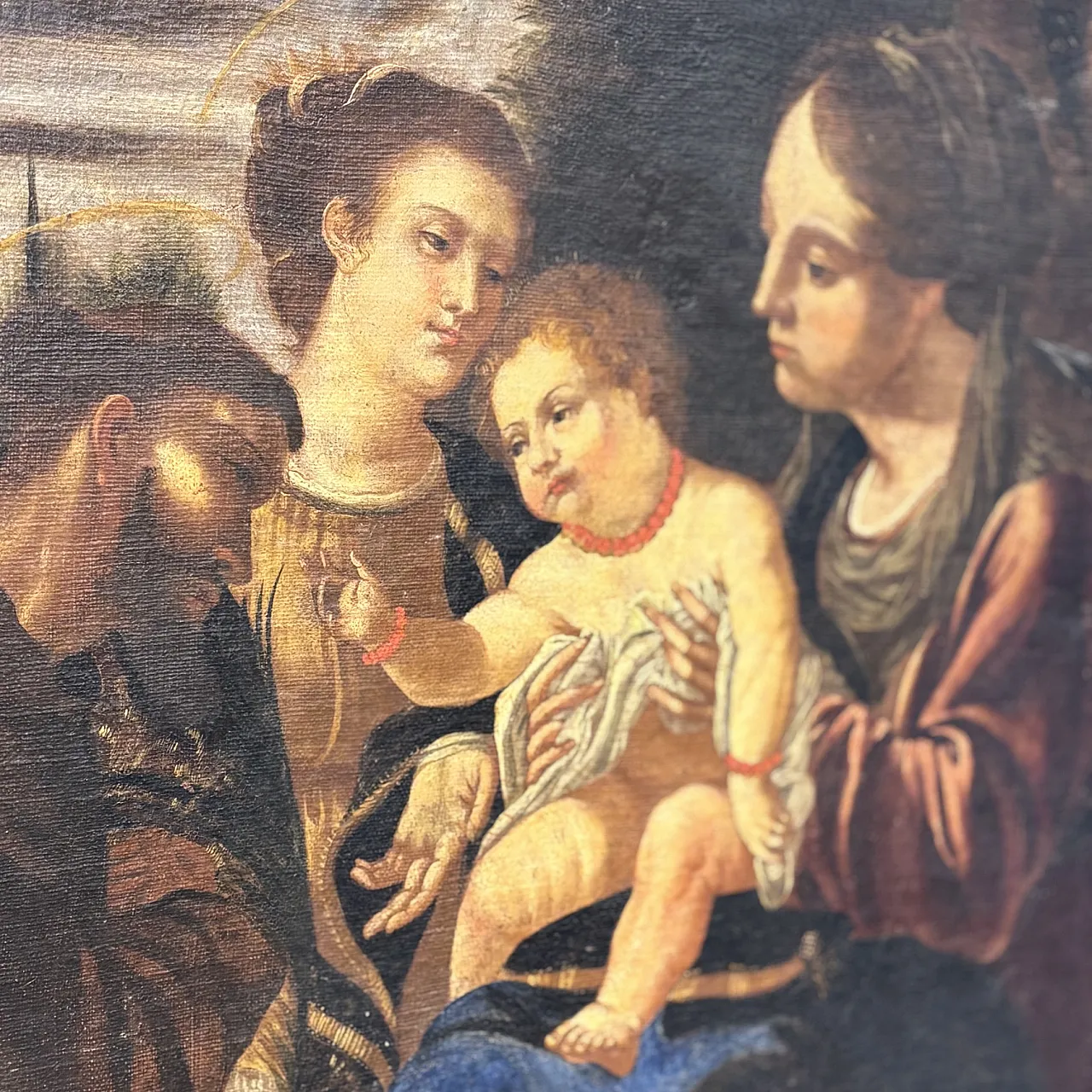 Sacred conversation, oil on canvas, 16th century 10