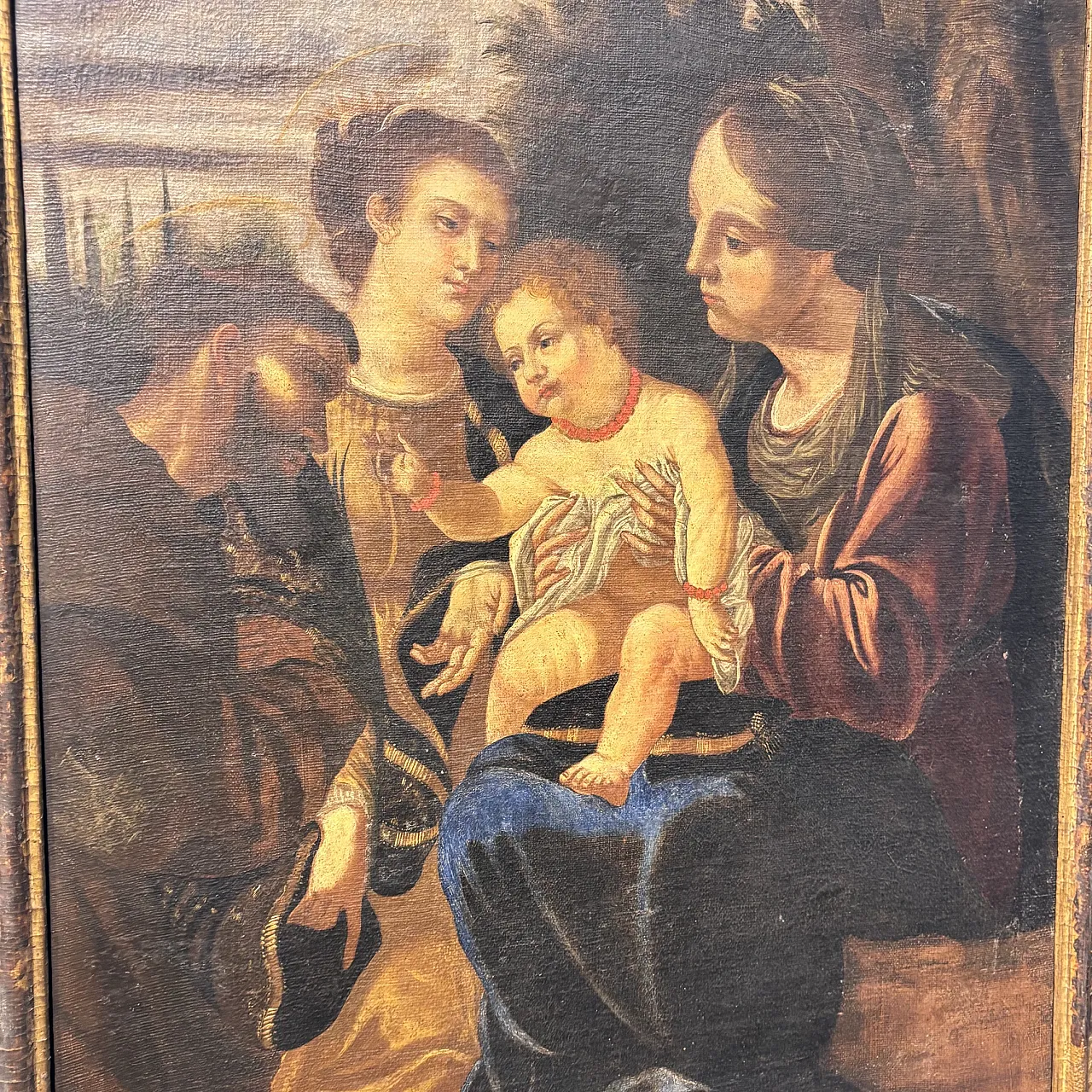 Sacred conversation, oil on canvas, 16th century 16