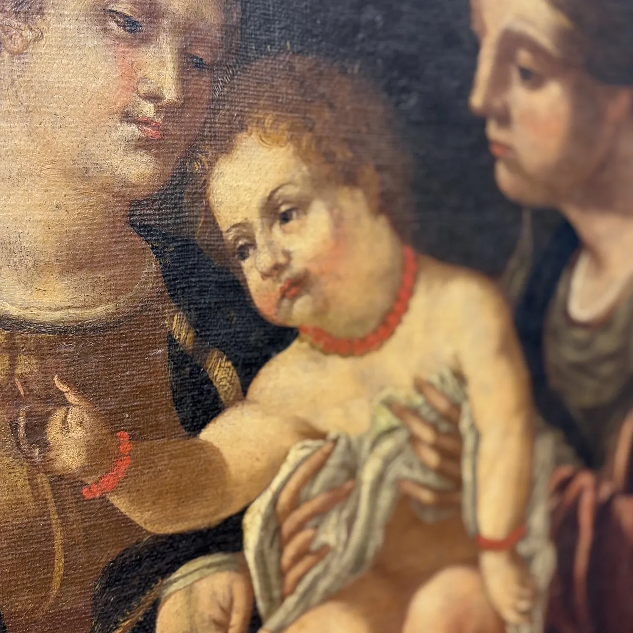 Sacred conversation, oil on canvas, 16th century 17