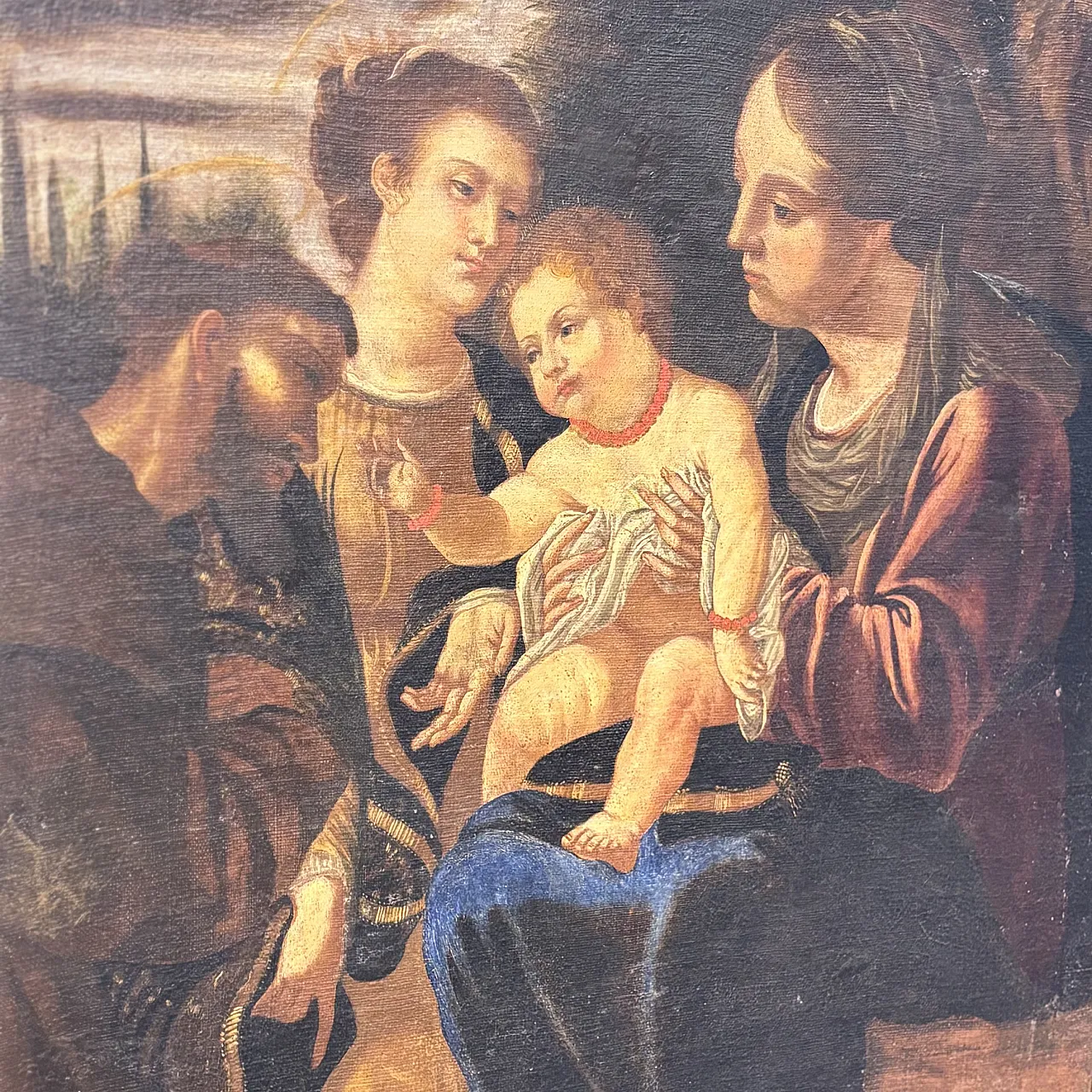 Sacred conversation, oil on canvas, 16th century 24