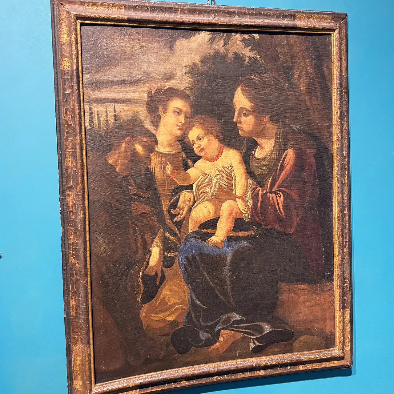 Sacred conversation, oil on canvas, 16th century 25