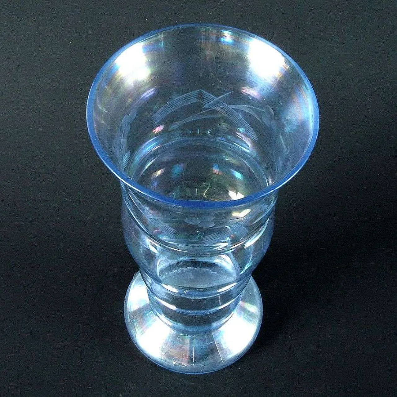 Glass Muslin Vase by Josef Hoffmann, Early 20th Century 4