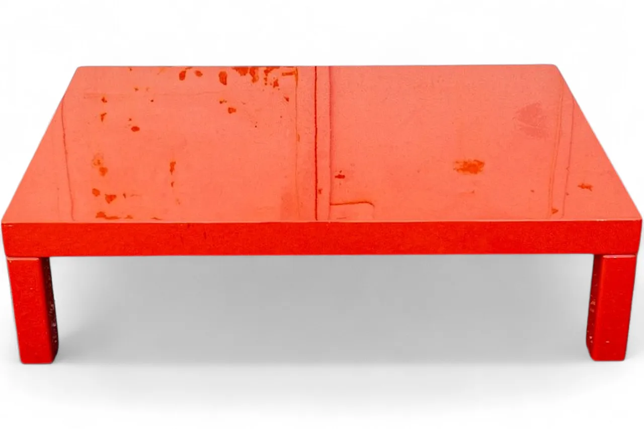 Orange coffee table, 1970s 6
