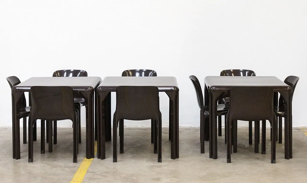 9 Selene Chairs by Vico Magistretti for Artemide Milano, 1960s 9