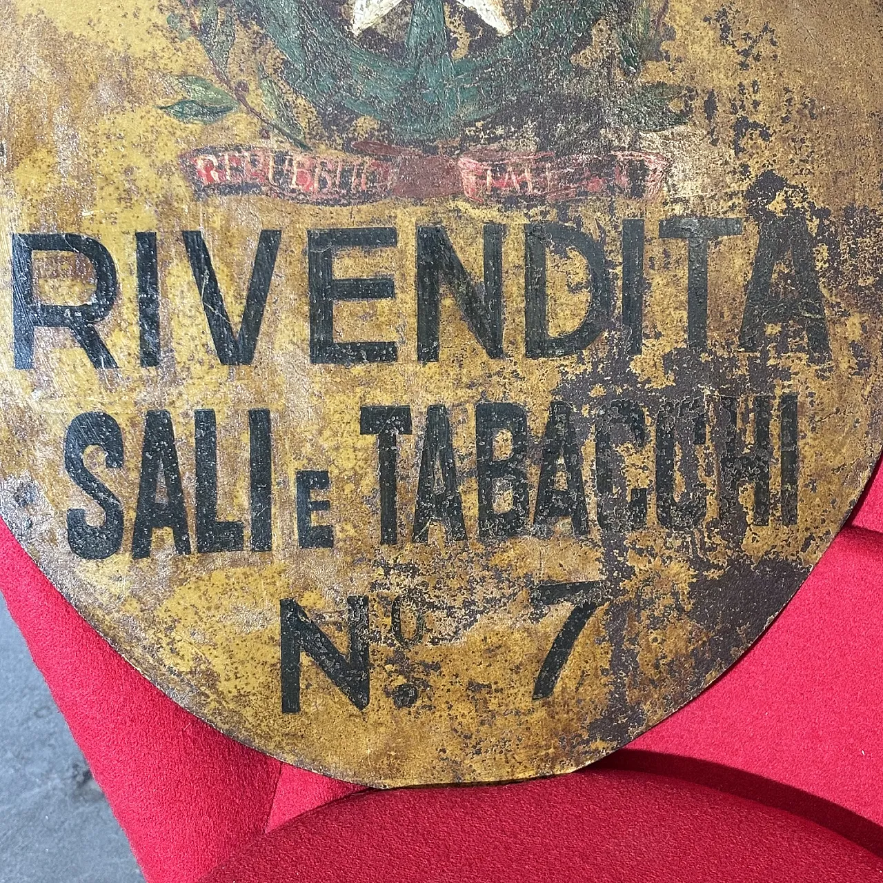 Insegna bifacciale in metallo Sali e Tabacchi, '800 3