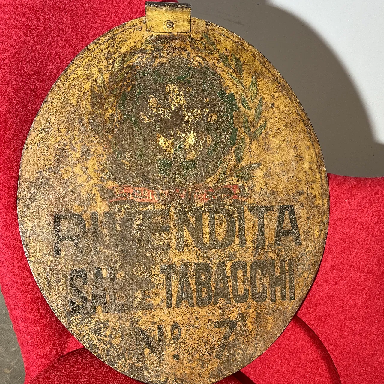 Insegna bifacciale in metallo Sali e Tabacchi, '800 7