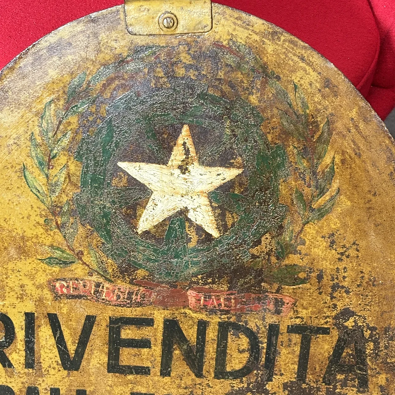 Insegna bifacciale in metallo Sali e Tabacchi, '800 9