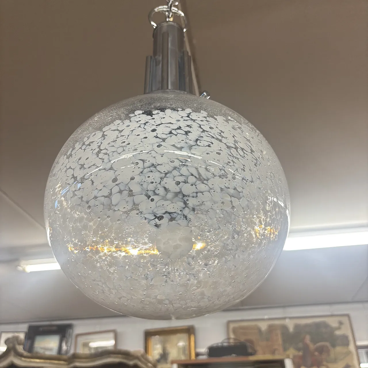Murano chandelier by Carlo Nason for Mazzega, 1970s 2