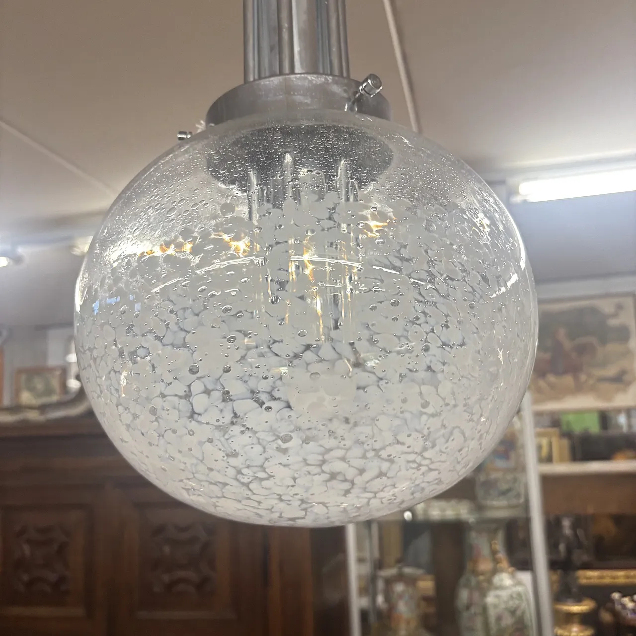 Murano chandelier by Carlo Nason for Mazzega, 1970s 3