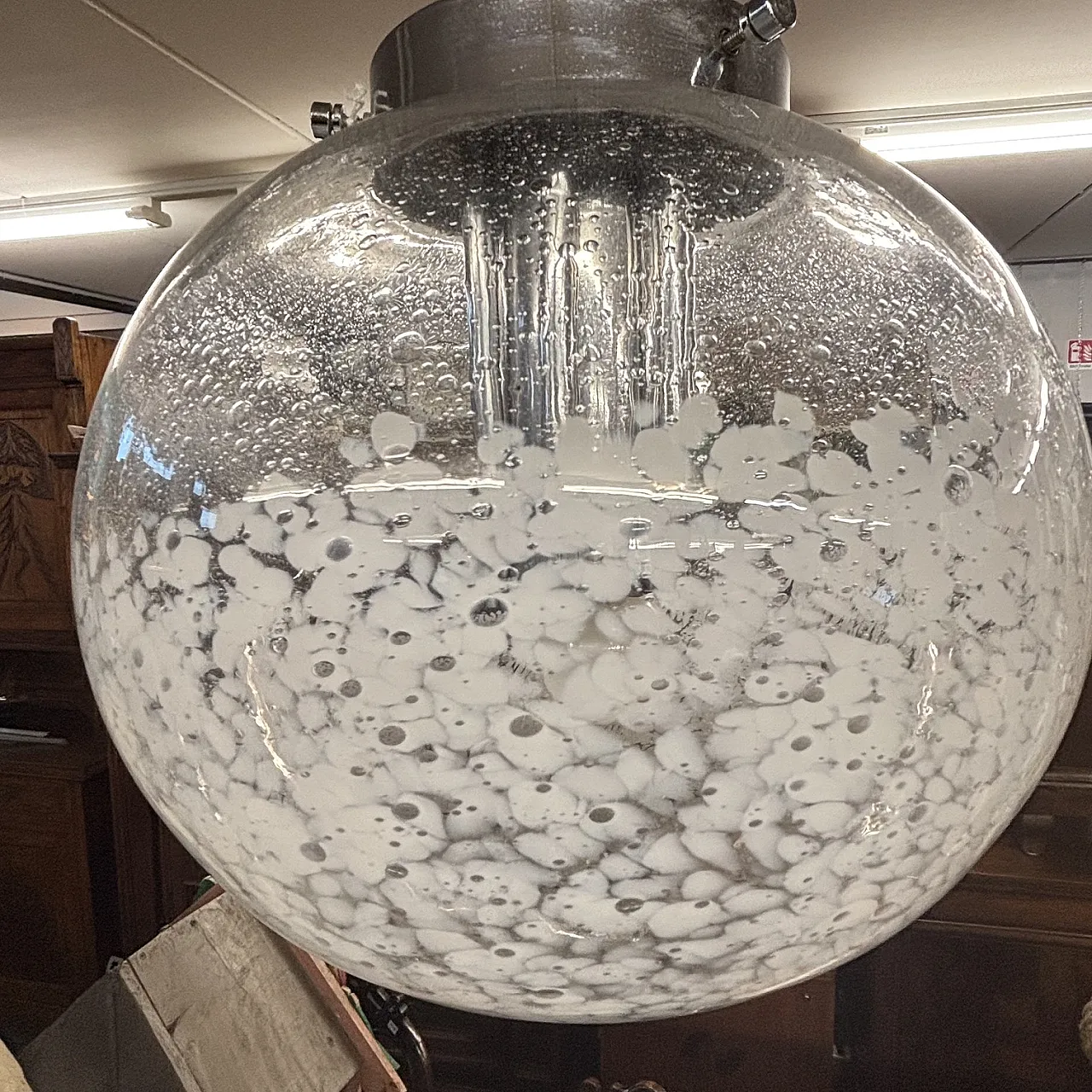 Murano chandelier by Carlo Nason for Mazzega, 1970s 5