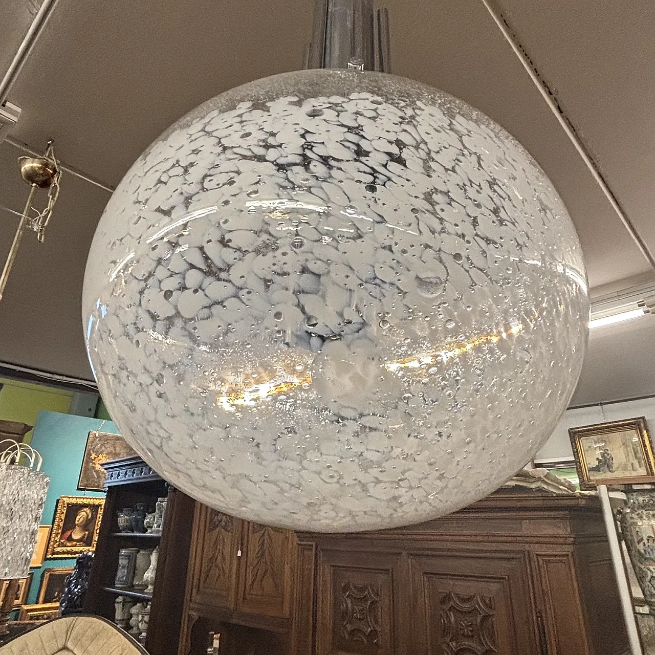 Murano chandelier by Carlo Nason for Mazzega, 1970s 7