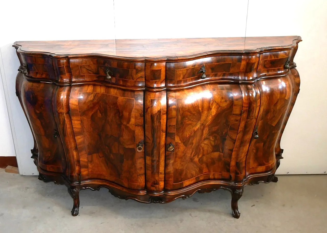 Vecchia Cerea sideboard with moved shape, 20th century 1