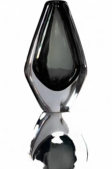 Dusk Sommerso Vase — Nils Landberg for Orrefors, Sweden, 1960s
