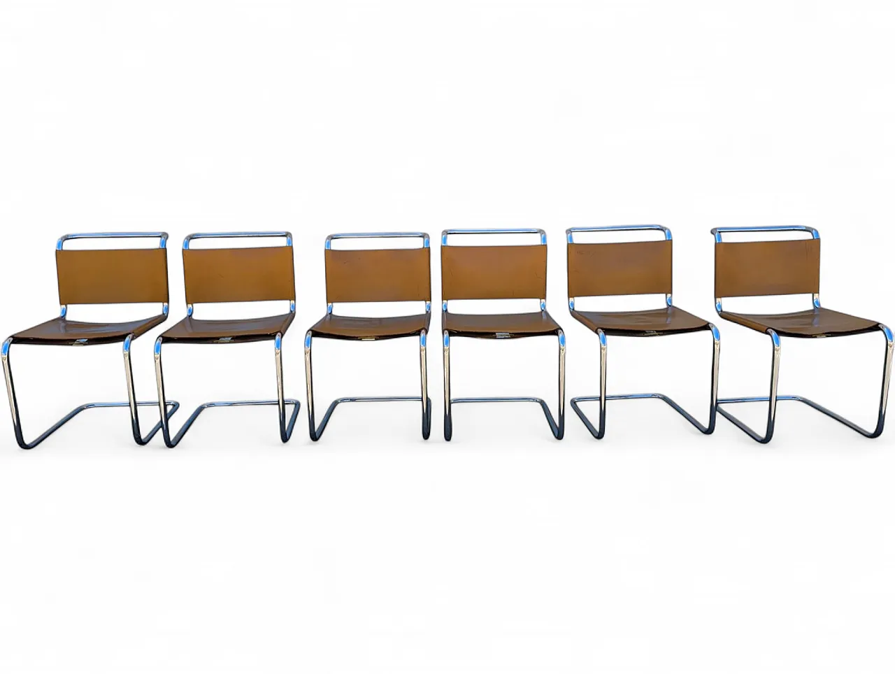 Set of 6 style chairs mod. Spoleto Knoll International. 70s 16