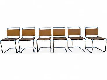 Set of 6 style chairs mod. Spoleto Knoll International. 70s
