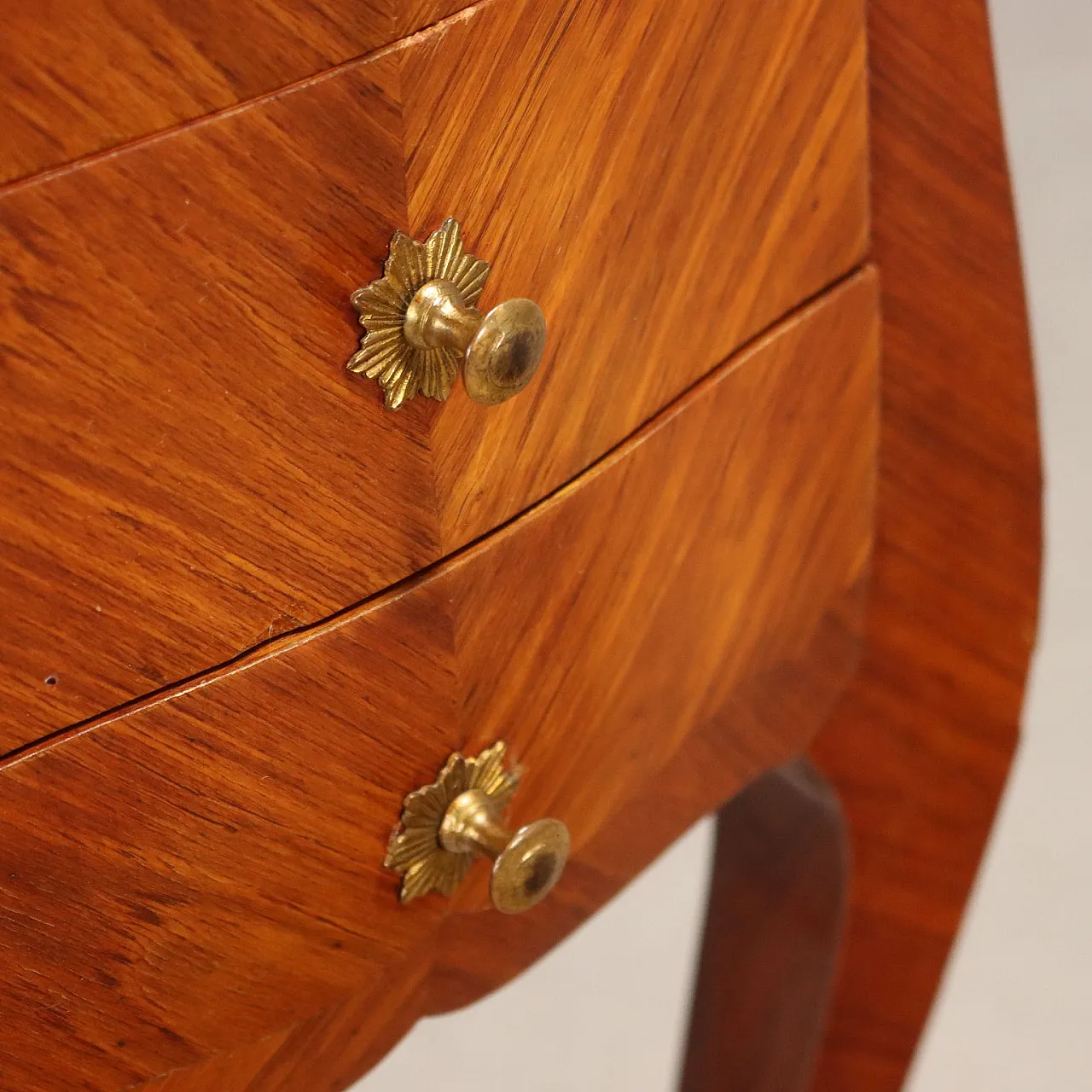 Bedside table with marble top, 19th century 6
