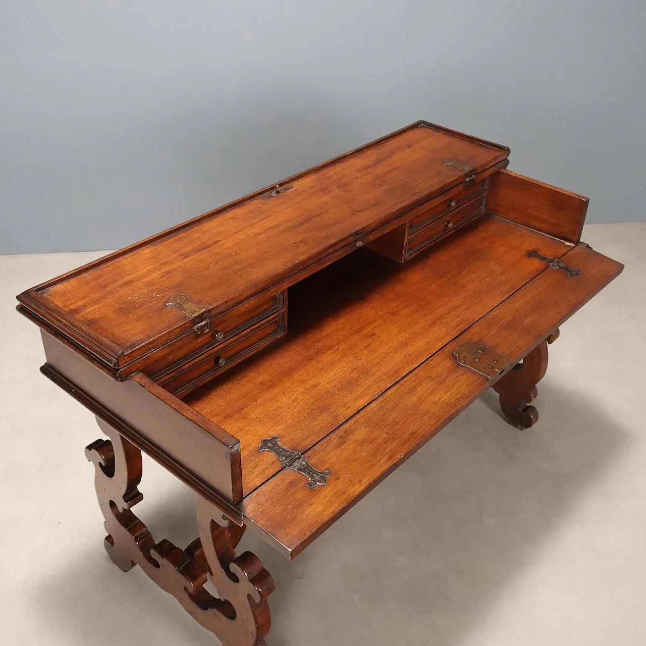 S. Filippo desk in walnut, mid-20th century 6