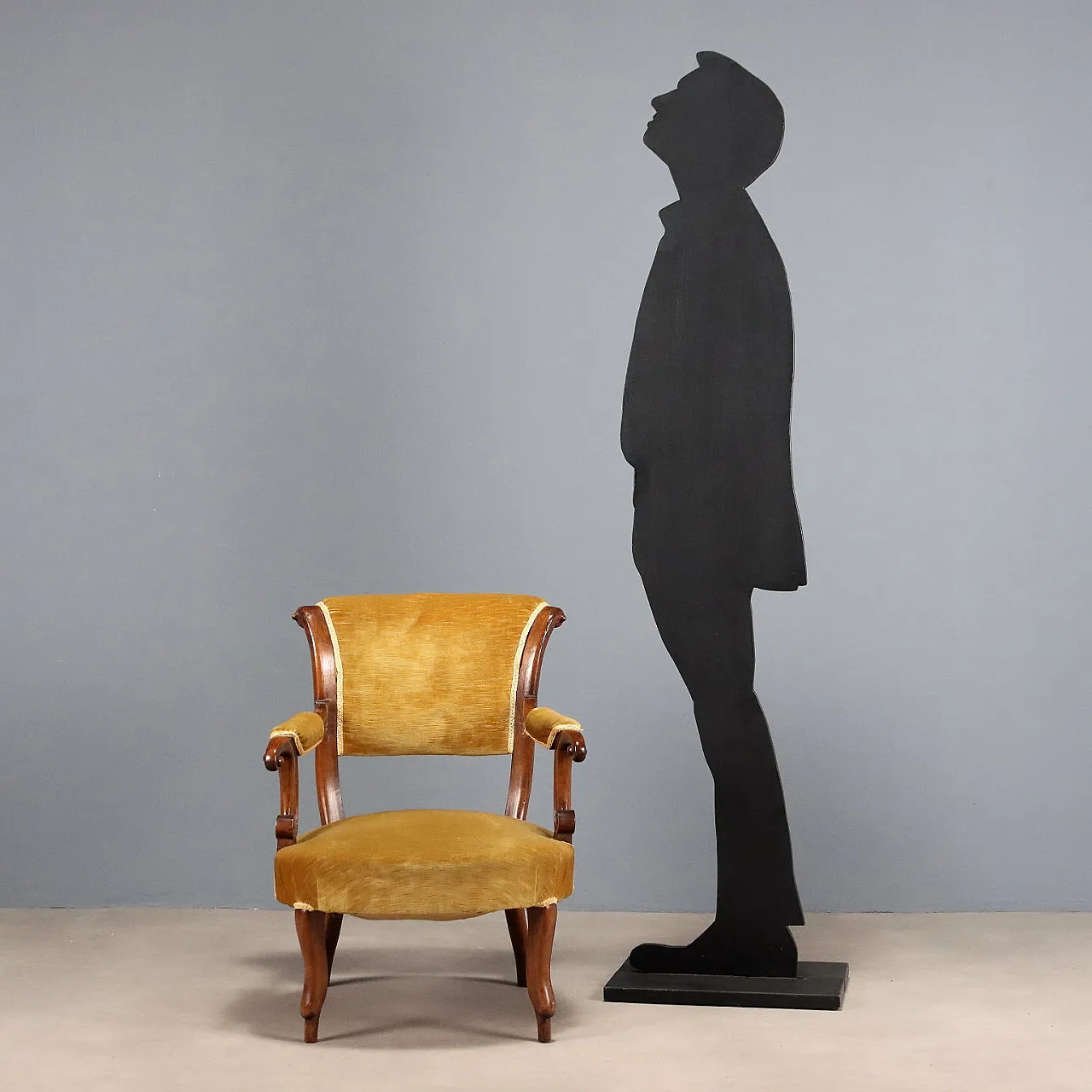 Walnut armchair, late 19th century 3