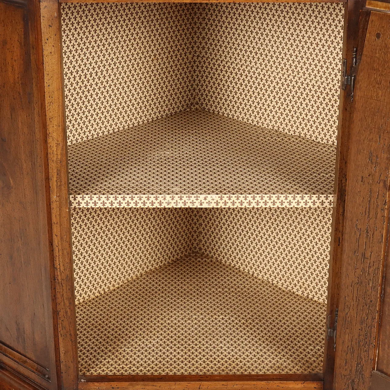 Baroque style corner unit in walnut, mid-20th century 5