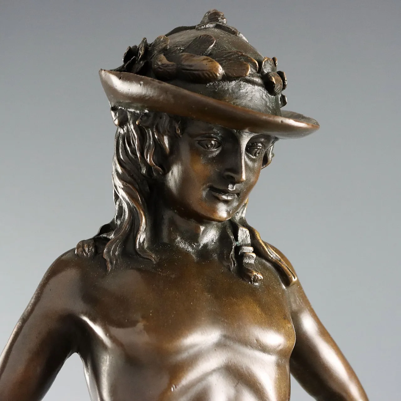 Bronze sculpture after Donatello's David, 20th century 3