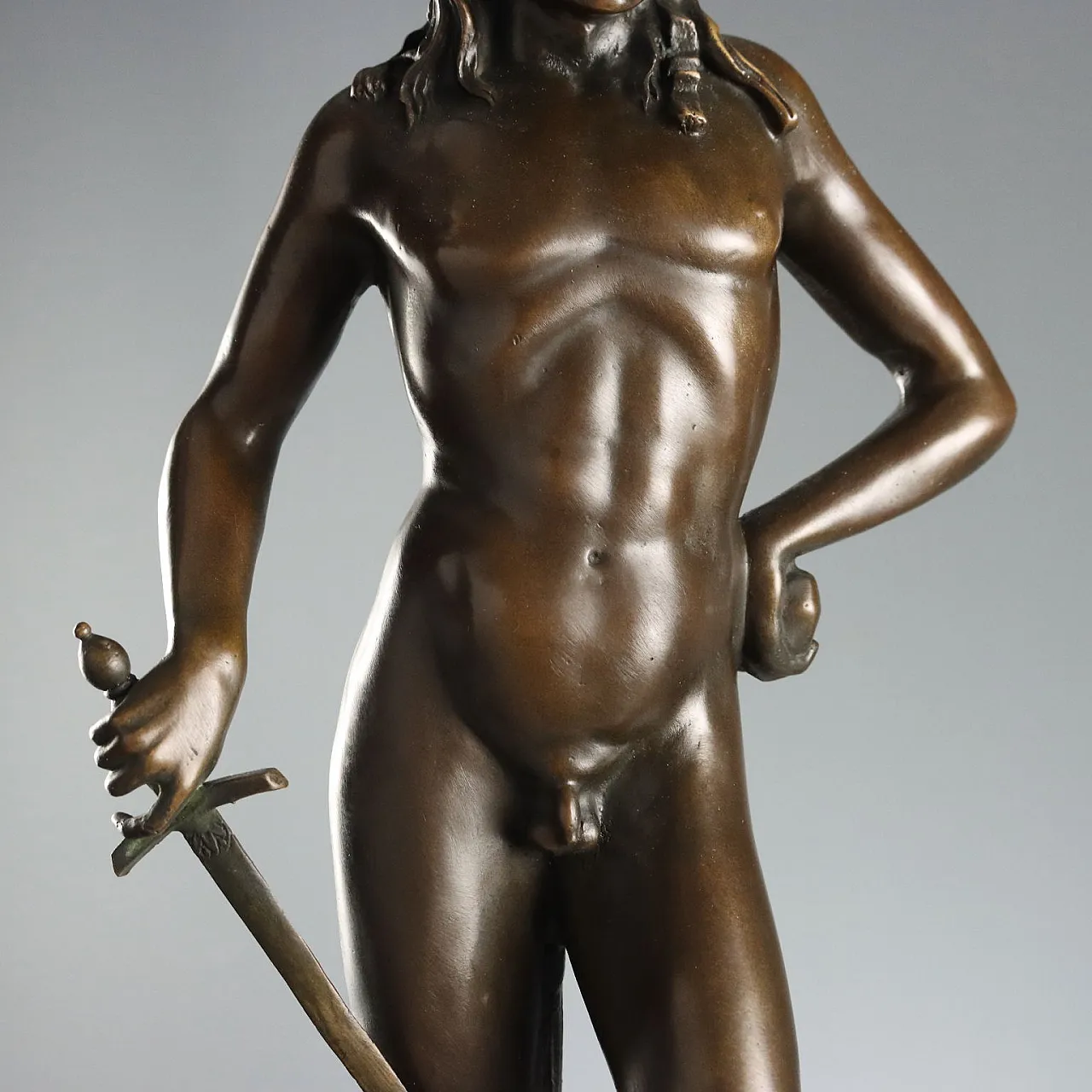 Bronze sculpture after Donatello's David, 20th century 4
