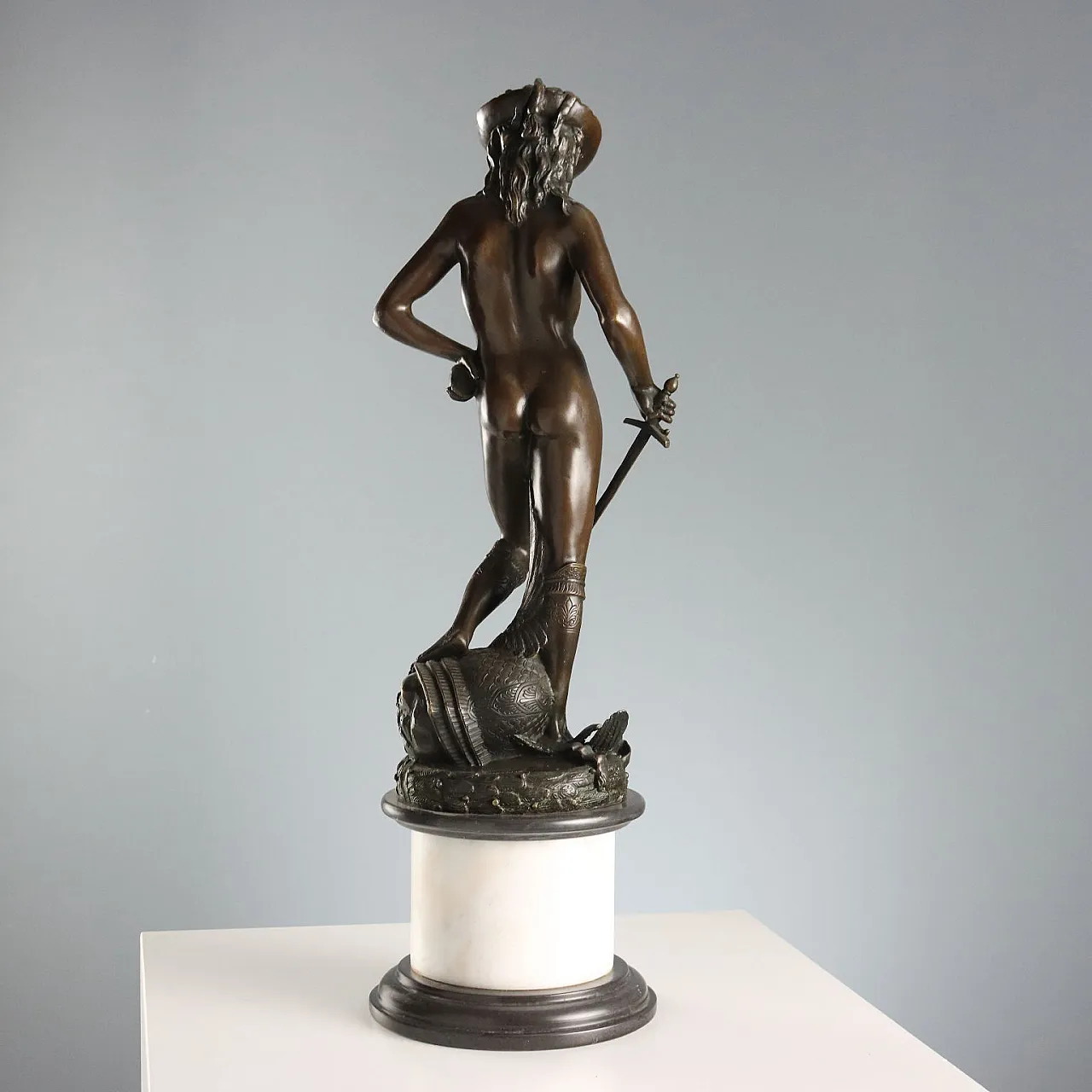 Bronze sculpture after Donatello's David, 20th century 9