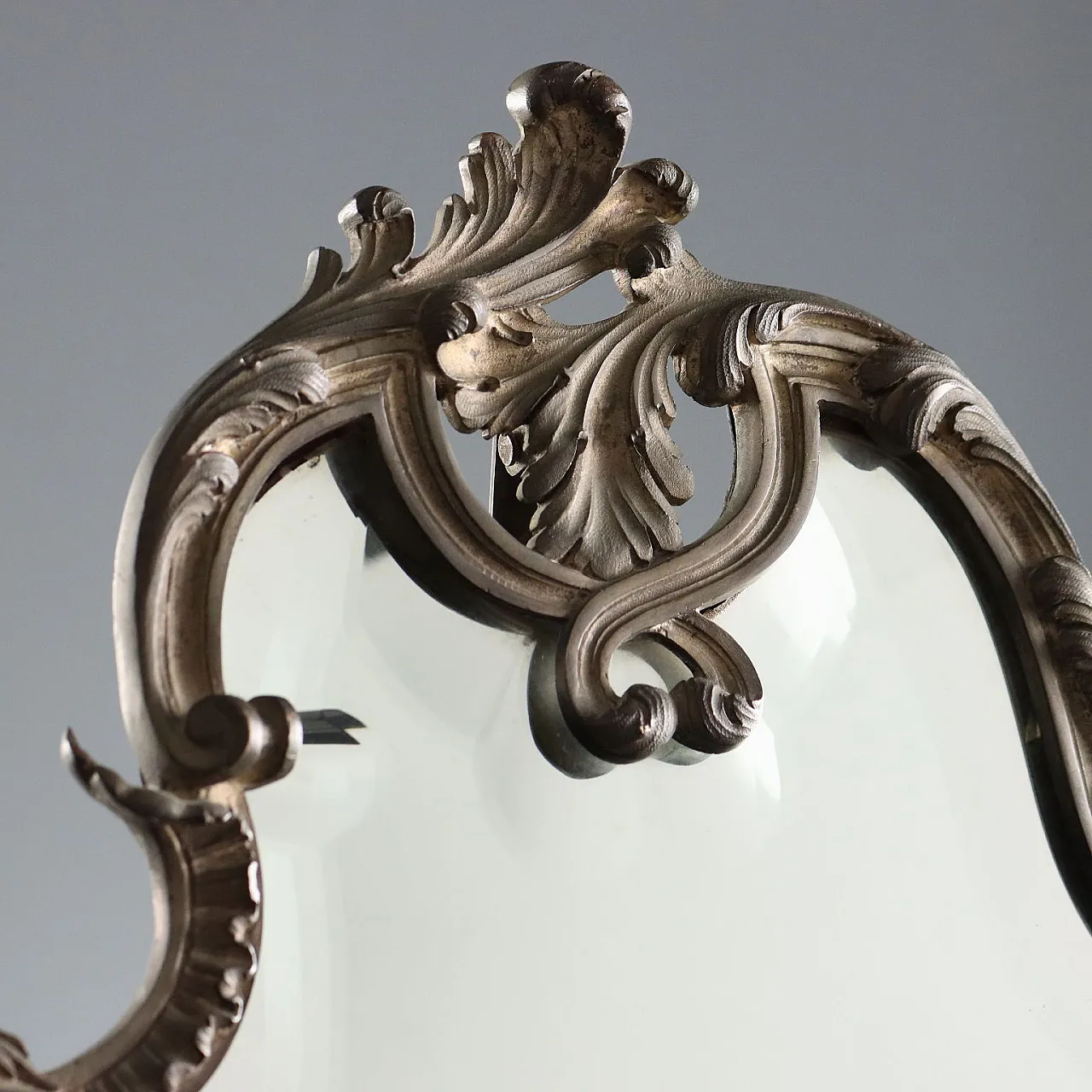 Specchio da tavolo in bronzo in stile Rococò, '900 3