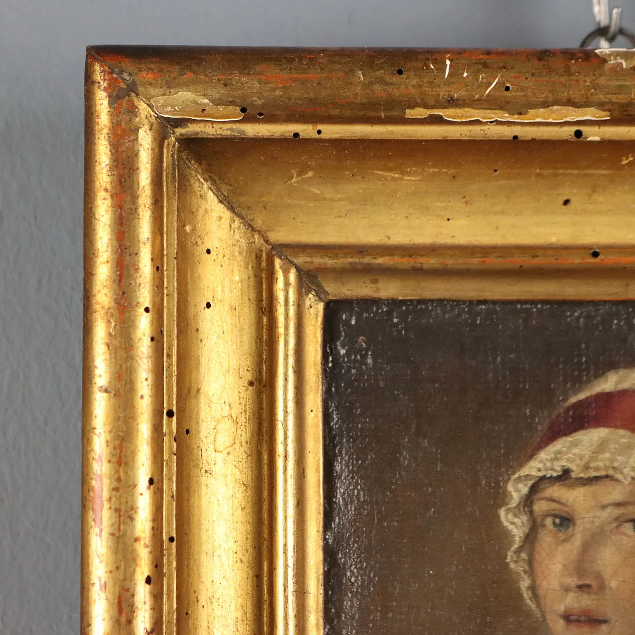 Painted female portrait, 19th century 6