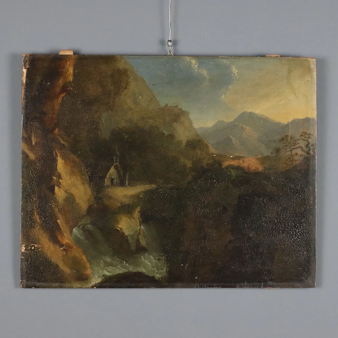 Mountain View, oil on canvas, 19th century 1