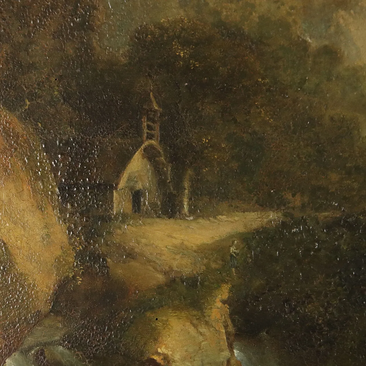 Mountain View, oil on canvas, 19th century 3