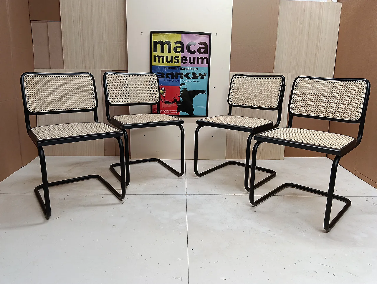 4 Cesca B32 by Alivar Limited Edition Black, 2000s 1