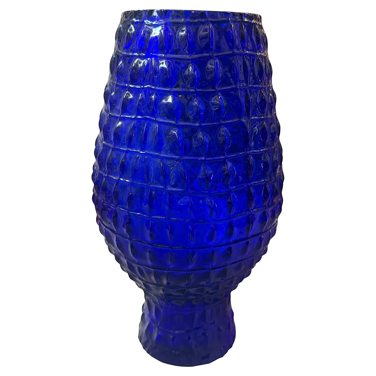 Roberto Cavalli cobalt blue glass vase, 2000s 1
