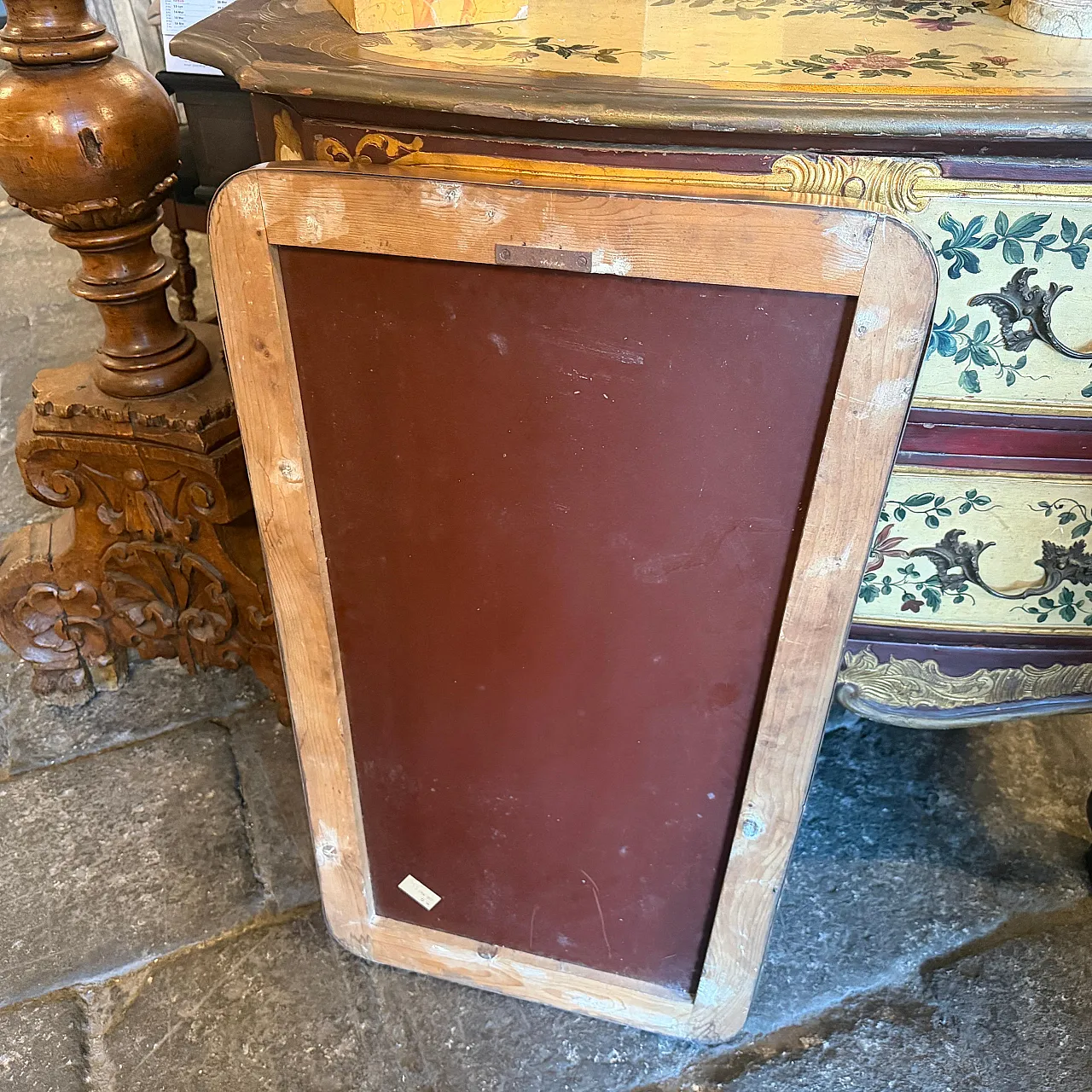 Specchio da parete in ottone Mid-Century Modern di Gio Ponti, anni '50 3