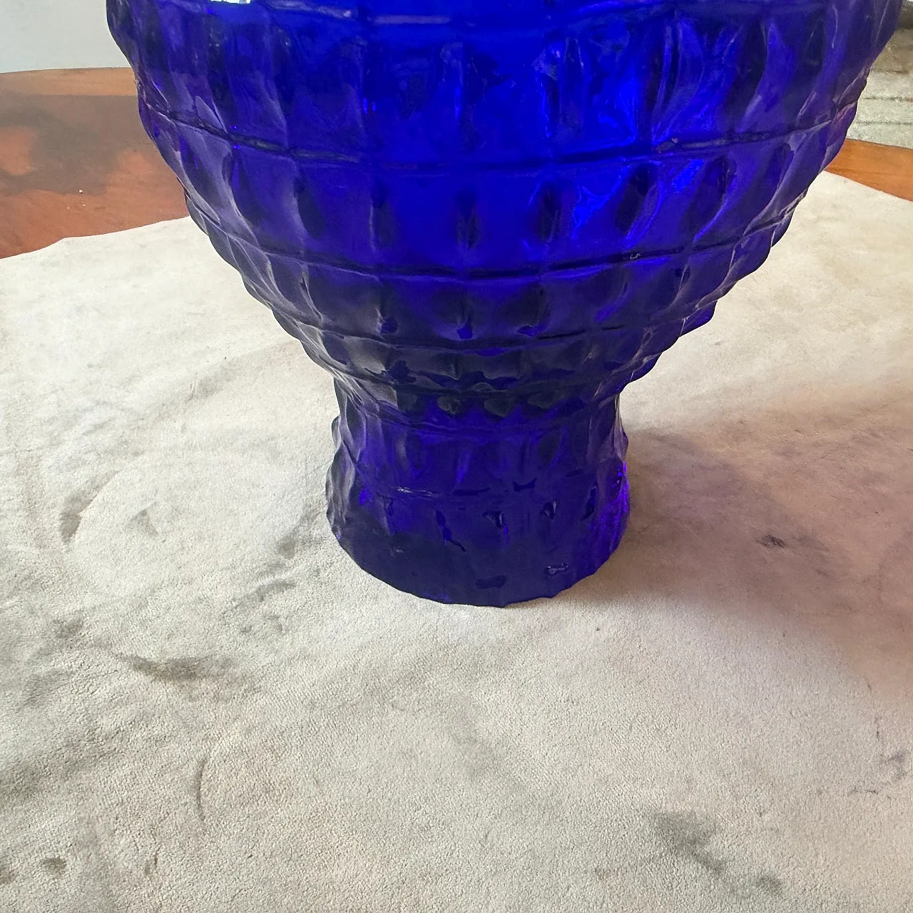 Roberto Cavalli cobalt blue glass vase, 2000s 6