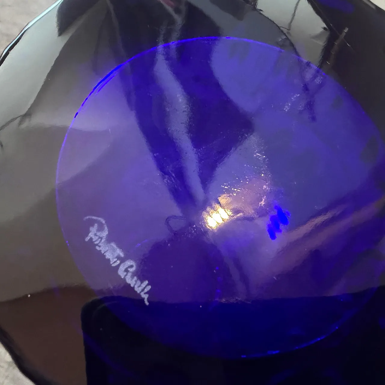 Roberto Cavalli cobalt blue glass vase, 2000s 13
