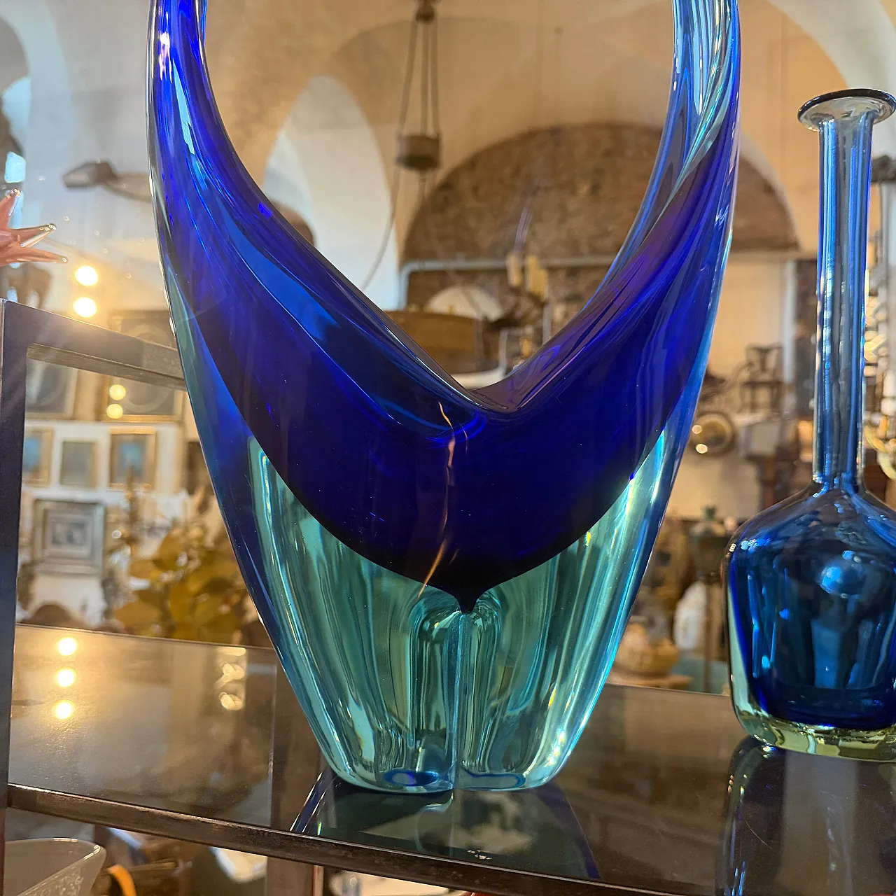Murano glass huge centerpiece by Flavio Poli, 1960s 3