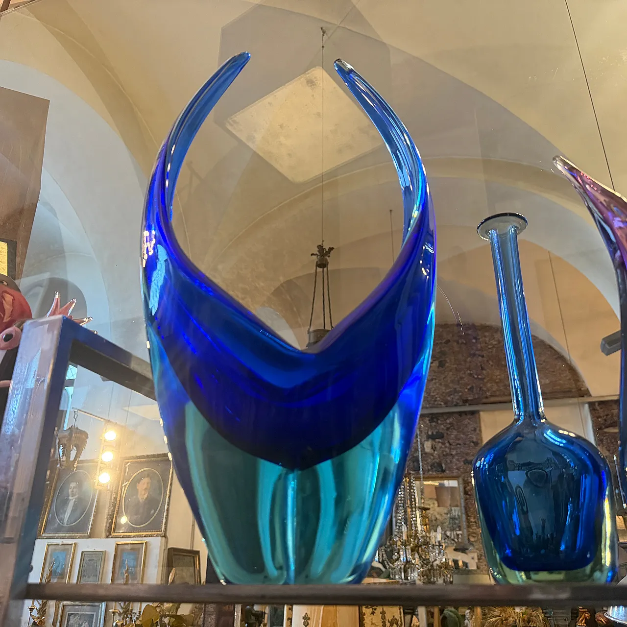 Murano glass huge centerpiece by Flavio Poli, 1960s 4