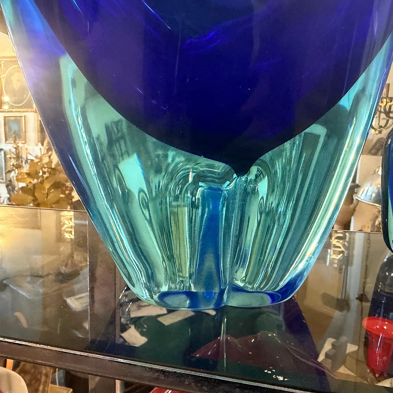 Murano glass huge centerpiece by Flavio Poli, 1960s 5