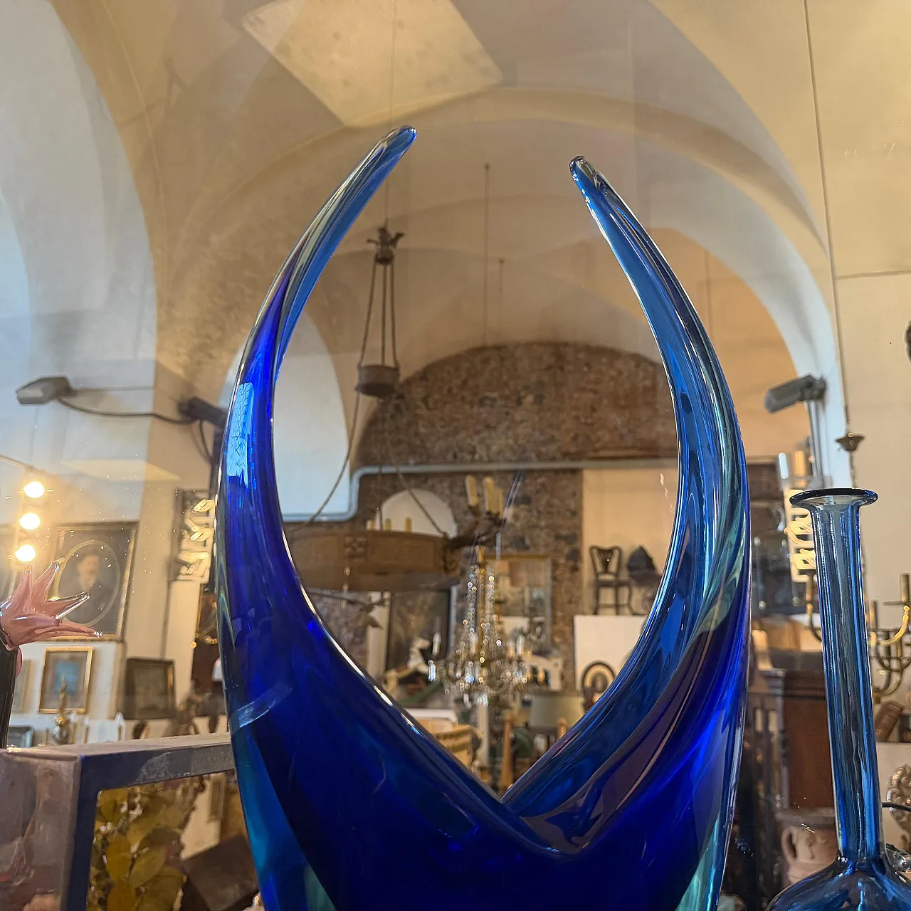 Murano glass huge centerpiece by Flavio Poli, 1960s 6