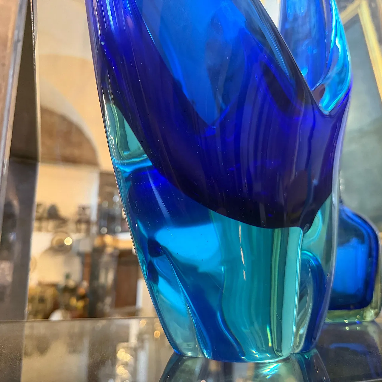 Murano glass huge centerpiece by Flavio Poli, 1960s 8