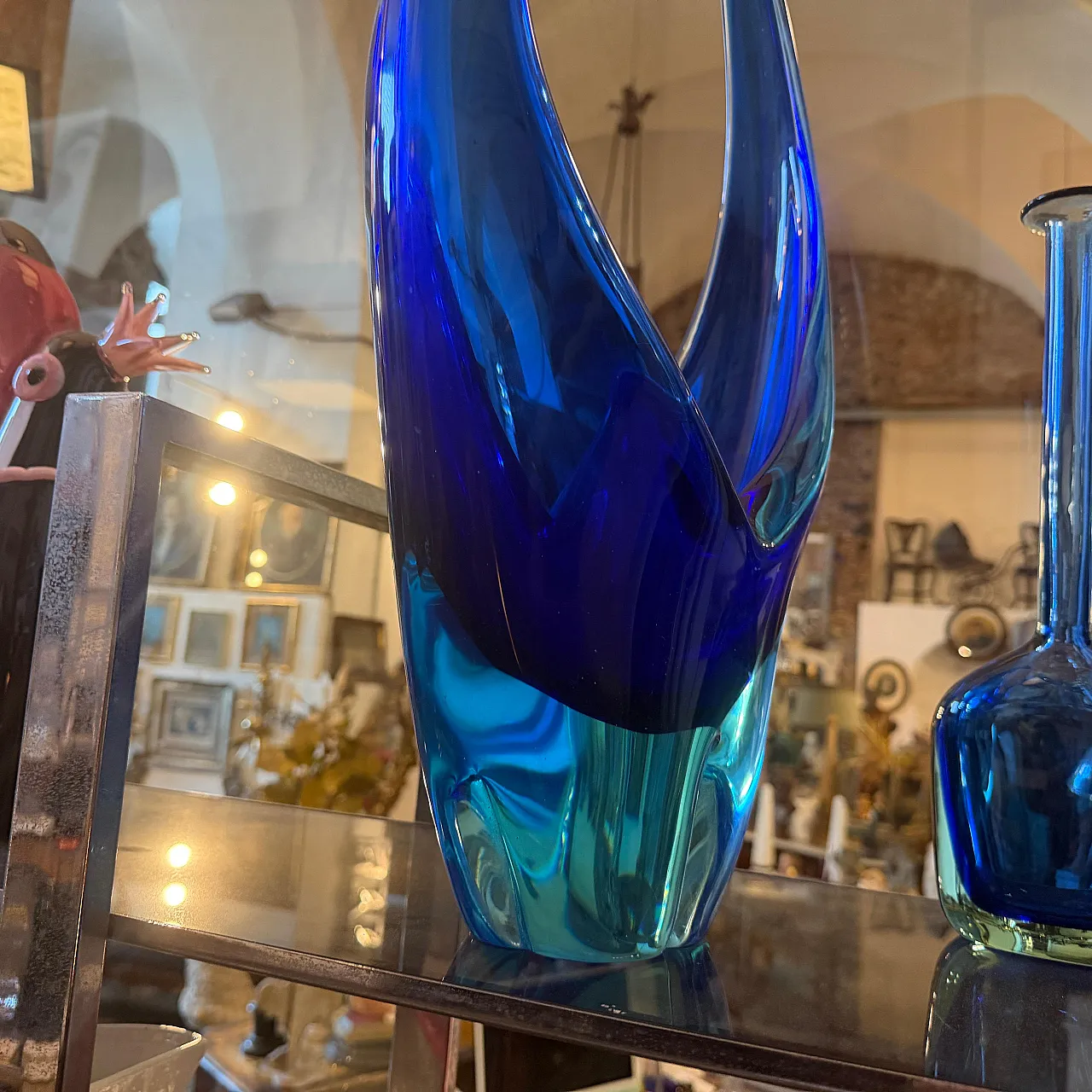 Murano glass huge centerpiece by Flavio Poli, 1960s 9