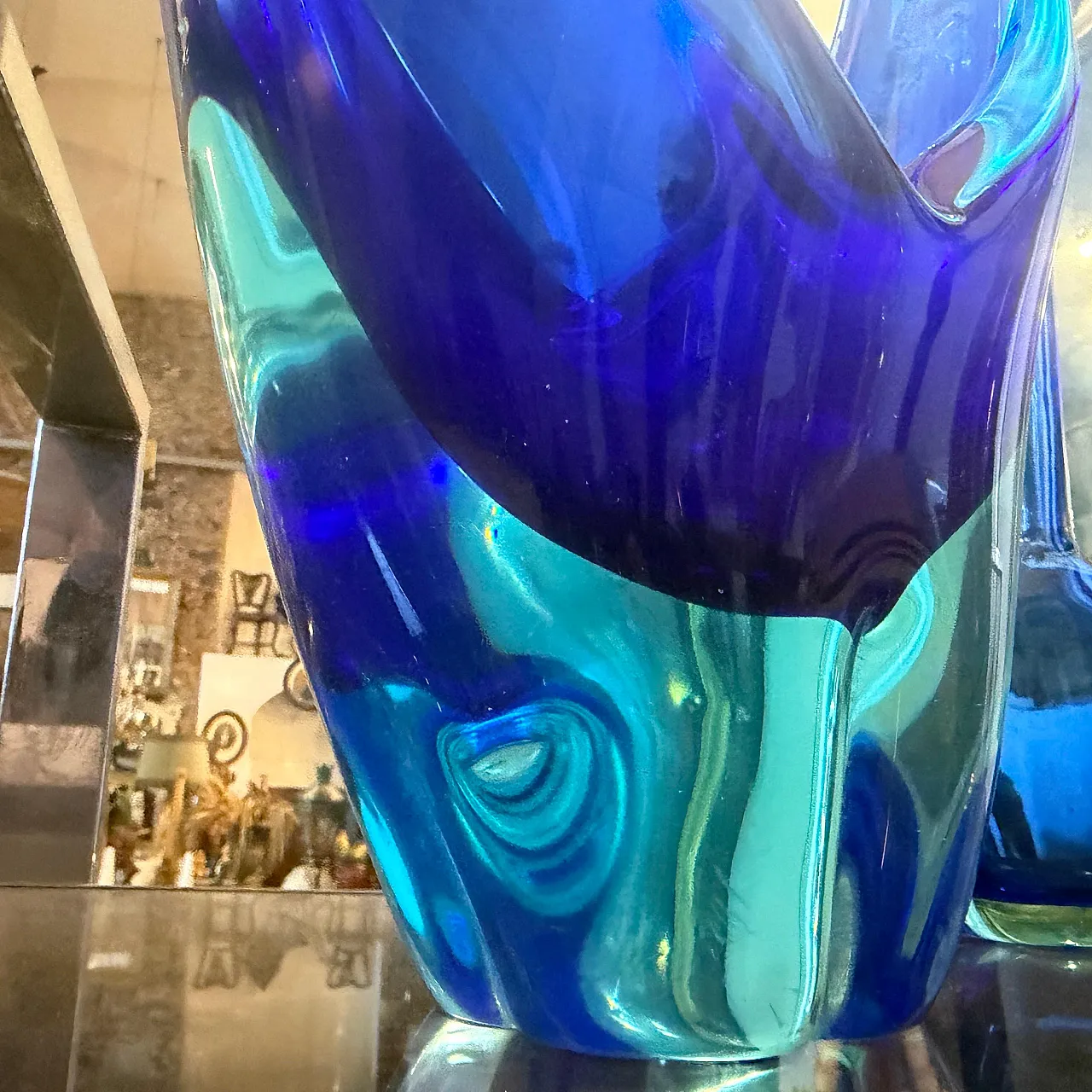Murano glass huge centerpiece by Flavio Poli, 1960s 13