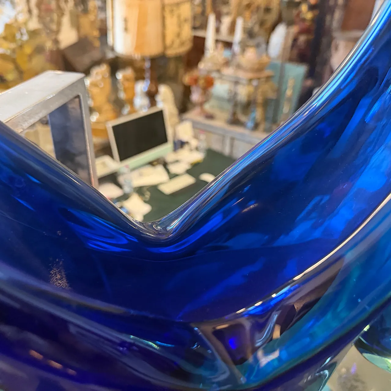 Murano glass huge centerpiece by Flavio Poli, 1960s 16