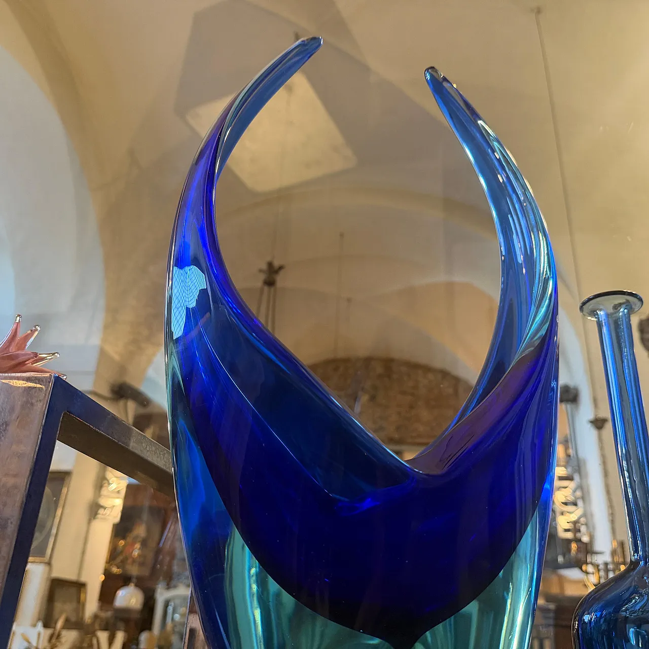 Murano glass huge centerpiece by Flavio Poli, 1960s 17