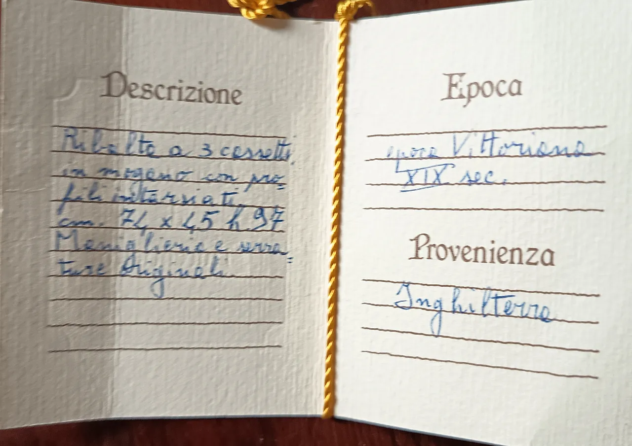 Scrittoio a ribalta, '800 2