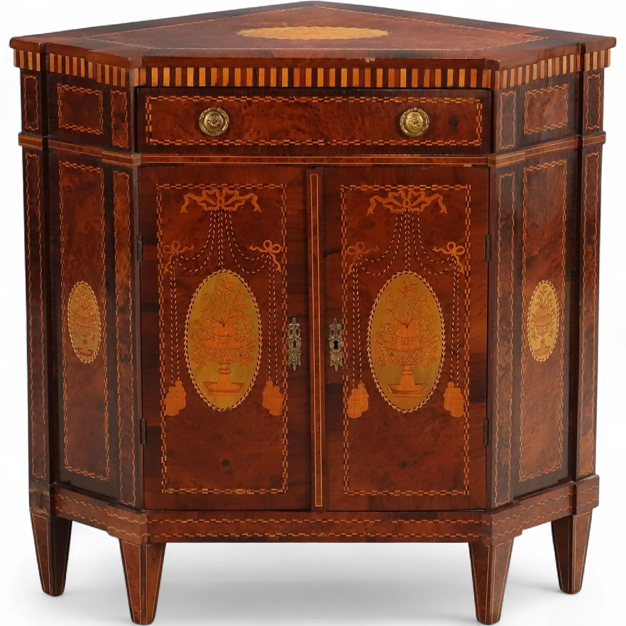 Neoclassical style corner cupboard, 19th century 11