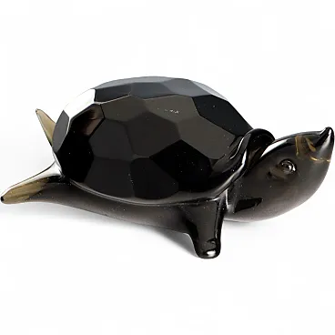 Seguso Manufacture glass turtle, 20th century